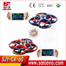 Nueva llegada Cheerson CX-60 CX60 2.4G 4CH WiFi Infrarrojos Lucha Drones 3D Flips RC Quadcopter SJY-CX60